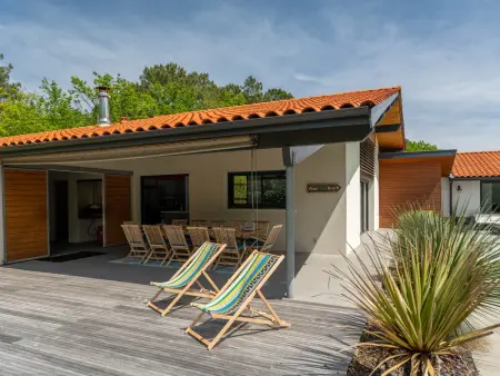 Villa contemporaine 14 pers., piscine chauffée et plancha : photo 24