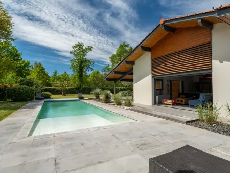 Villa contemporaine 14 pers., piscine chauffée et plancha : photo 27