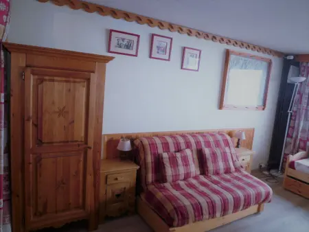 Studio 5 pers Tignes, balcon sud, vue lac : photo 4