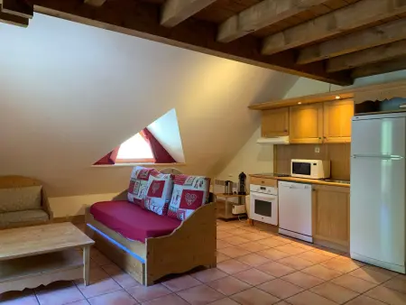 Location appartement à Pra Loup, Appartement Duplex Montagne 6 Pers, 52m², Balcon, Ski-Box, Confort et Calme à Pra Loup