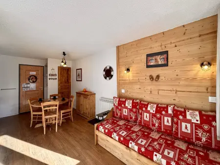 Location appartement à La Plagne, Studio accessible 4 pers, balcon sud-ouest, animaux admis
