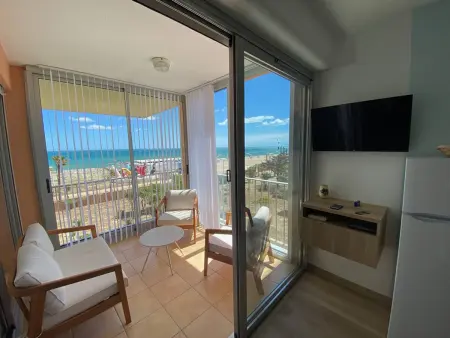 Studio vue mer avec parking, plage devant - Barcarès : photo 5