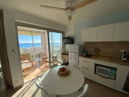 Studio vue mer avec parking, plage devant - Barcarès : photo 10