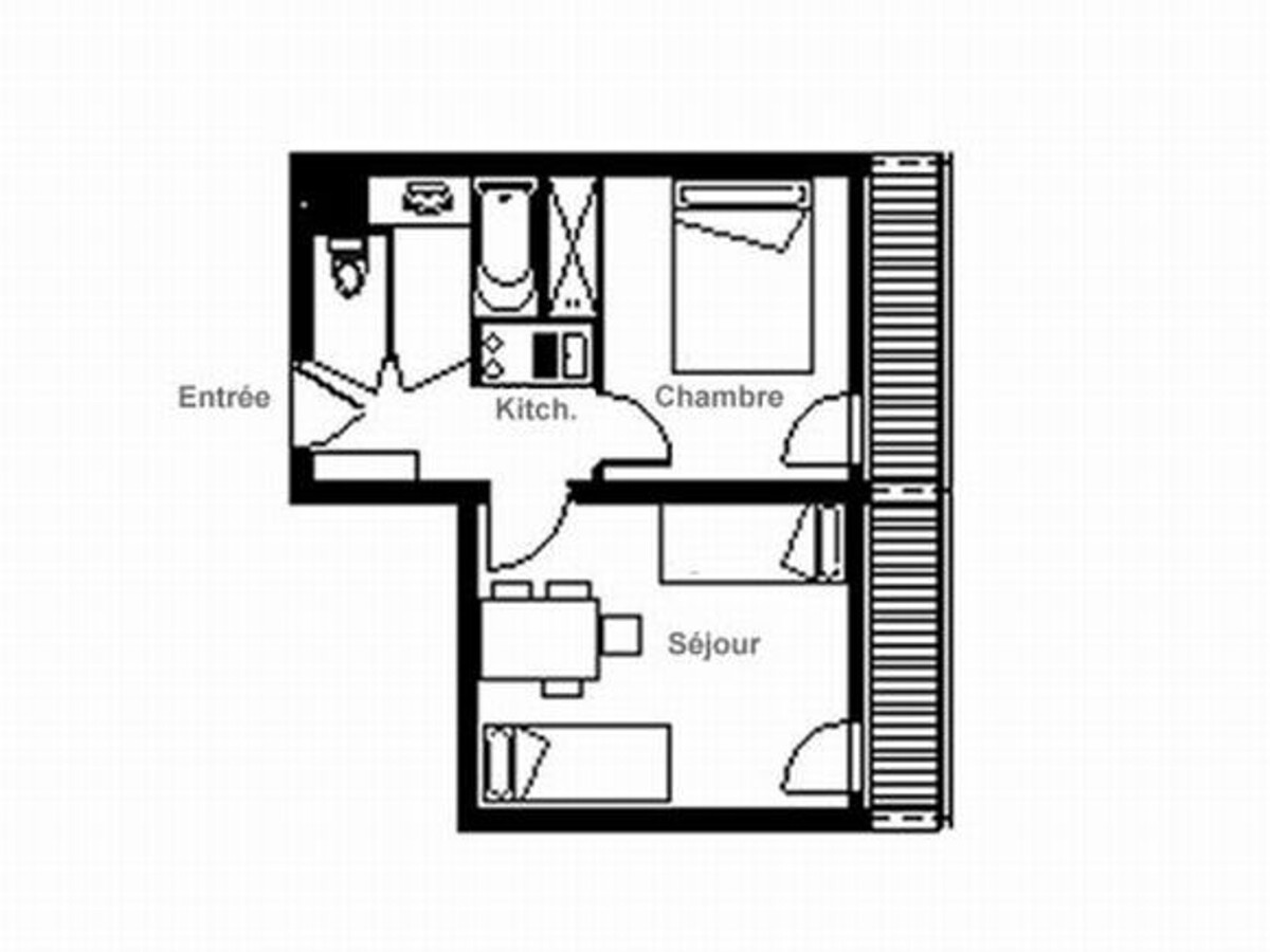 Appartement 2 pièces aux pieds des pistes, Les Menuires - Photo 13