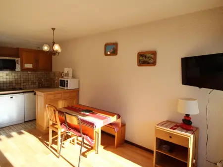 Studio cabine 4 pers, balcon plein sud - Auris en Oisans : photo 4
