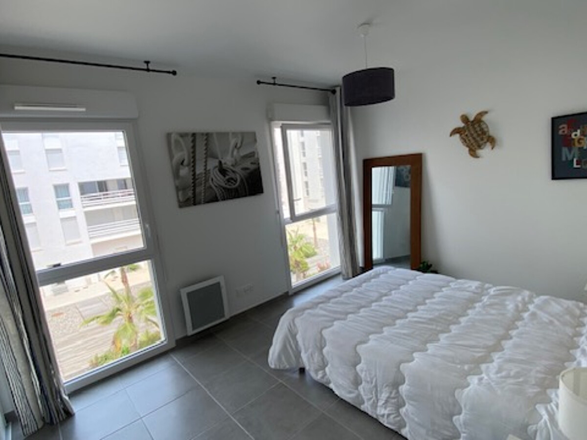 T2 climatisé Port Leucate, 400 m plage, parking privé - Photo 6