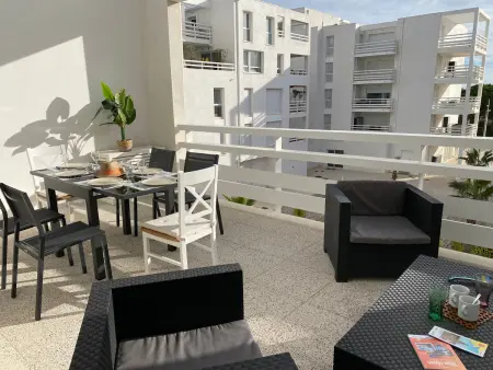 T3 climatisé 6 pers, terrasse, parking - Port Leucate : photo 2
