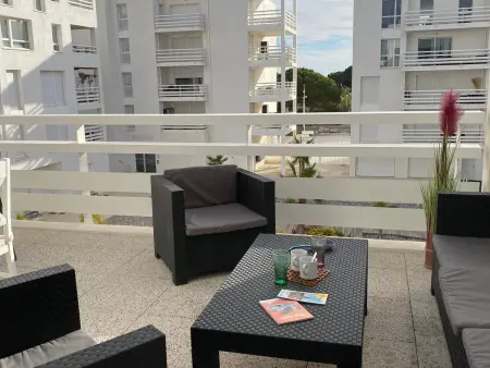 T3 climatisé 6 pers, terrasse, parking - Port Leucate : photo 3