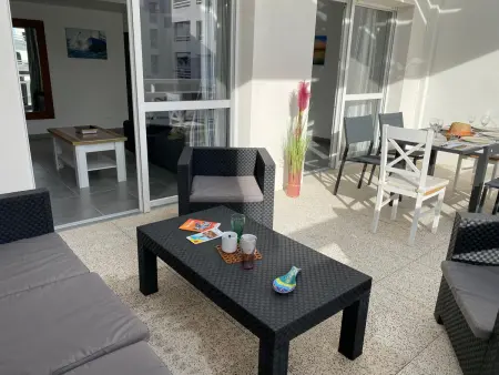T3 climatisé 6 pers, terrasse, parking - Port Leucate : photo 4