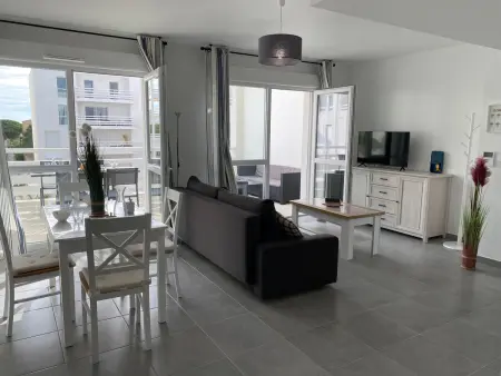 T3 climatisé 6 pers, terrasse, parking - Port Leucate : photo 8
