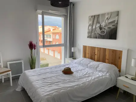 T3 climatisé 6 pers, terrasse, parking - Port Leucate : photo 13