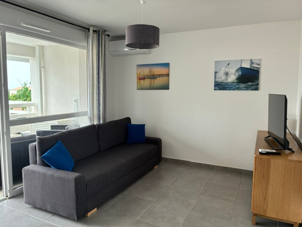 T2 climatisé 4 pers, terrasse, parking à Port Leucate - Photo 6