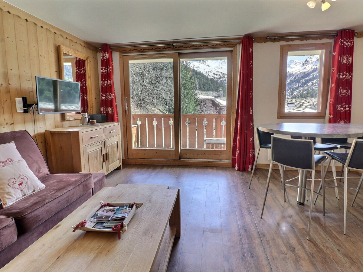 Appartement 2 pièces cabine Méribel, balcon sud vue Mont Vallon - Photo 2