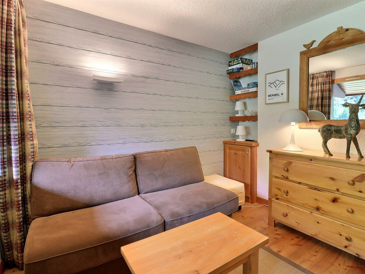 Studio mezzanine 4 pers avec balcon Sud à Méribel - Photo 2