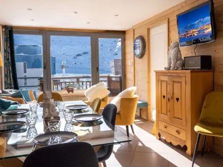 Location appartement à Val Thorens, Val Thorens - Appt 6 pers rénové, 2 chambres, WiFi, loc. à skis, proche pistes