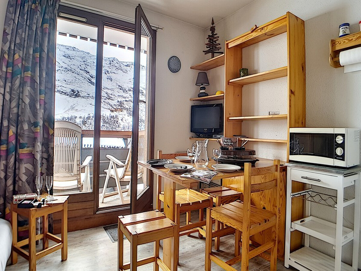 Studio cabine 17 m² aux Menuires, balcon ouest - Photo 1