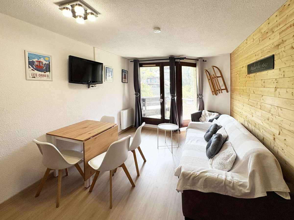 Studio skis aux pieds aux Orres, 4 pers, balcon Sud - Photo 1