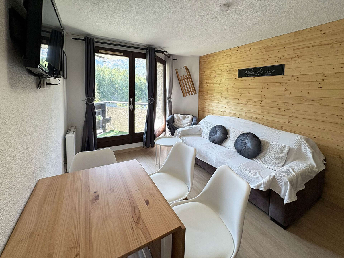 Studio skis aux pieds aux Orres, 4 pers, balcon Sud - Photo 2