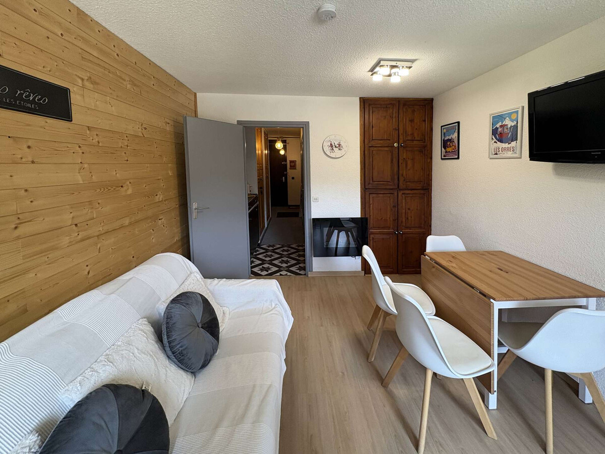 Studio skis aux pieds aux Orres, 4 pers, balcon Sud - Photo 3