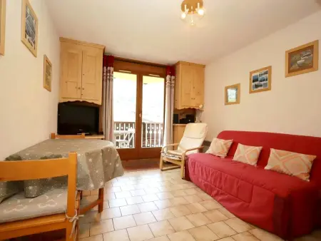 Studio cabine 27 m² face au Mont-Blanc, balcon plein sud : photo 2