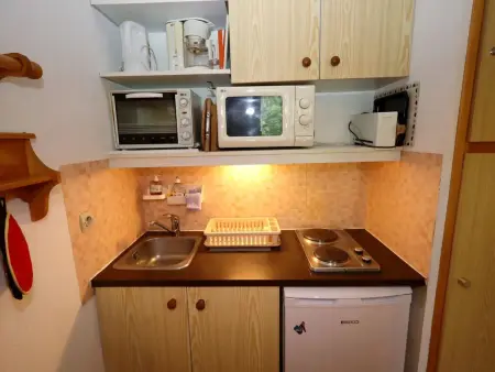 Studio cabine 27 m² face au Mont-Blanc, balcon plein sud : photo 4