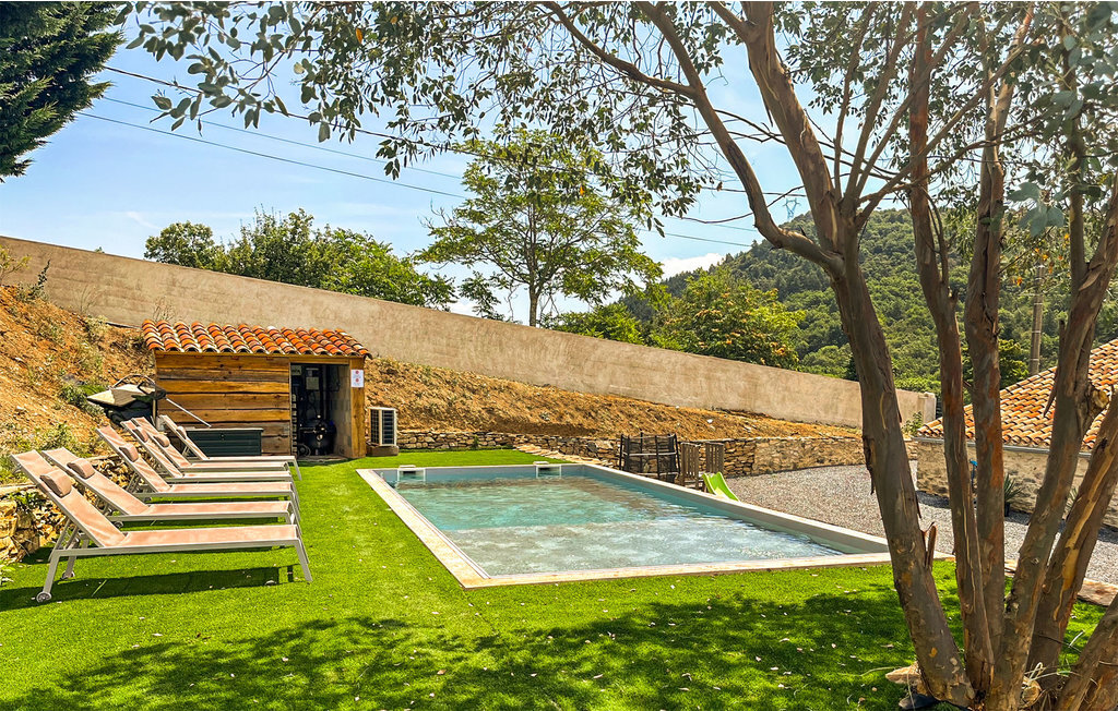 Maison pierre 8 pers. avec piscine chauffée à Pardailhan - Photo 3