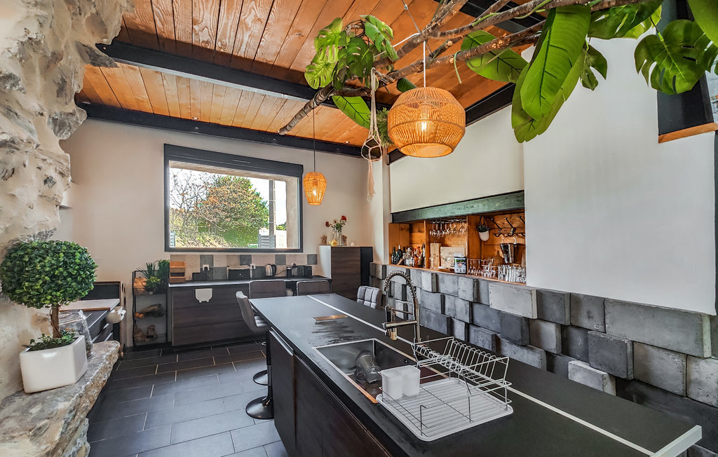 Maison pierre 8 pers. avec piscine chauffée à Pardailhan - Photo 8
