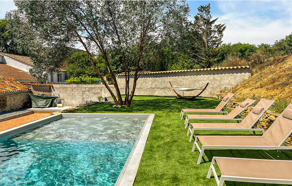 Maison pierre 8 pers. avec piscine chauffée à Pardailhan - Photo 10