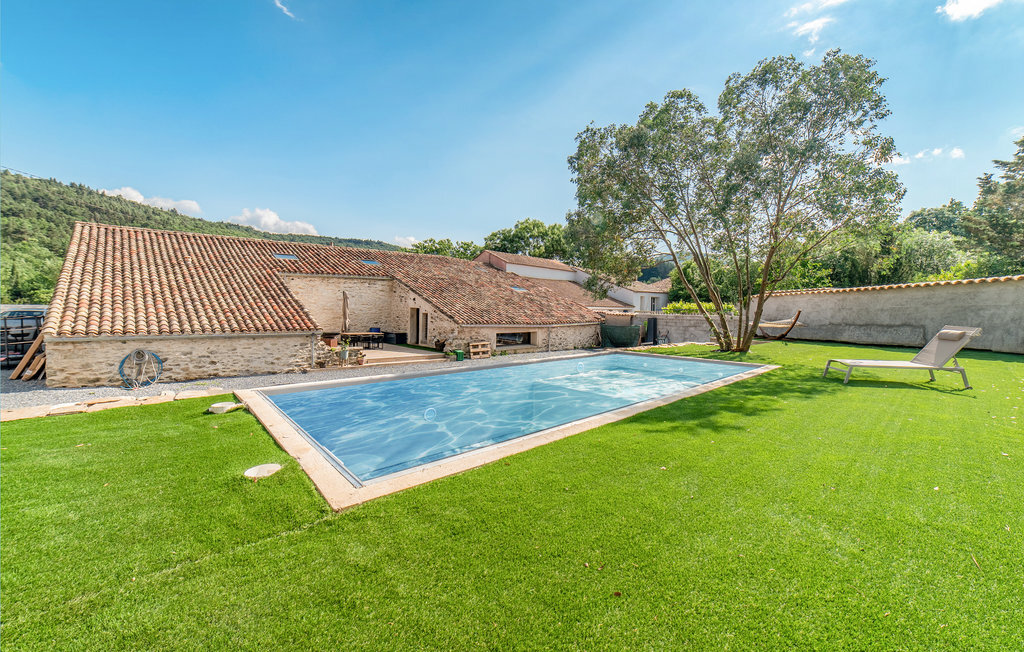 Maison pierre 8 pers. avec piscine chauffée à Pardailhan - Photo 11