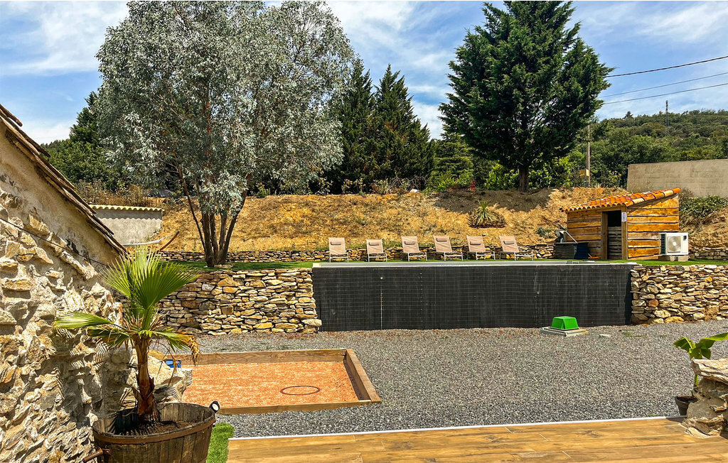 Maison pierre 8 pers. avec piscine chauffée à Pardailhan - Photo 13
