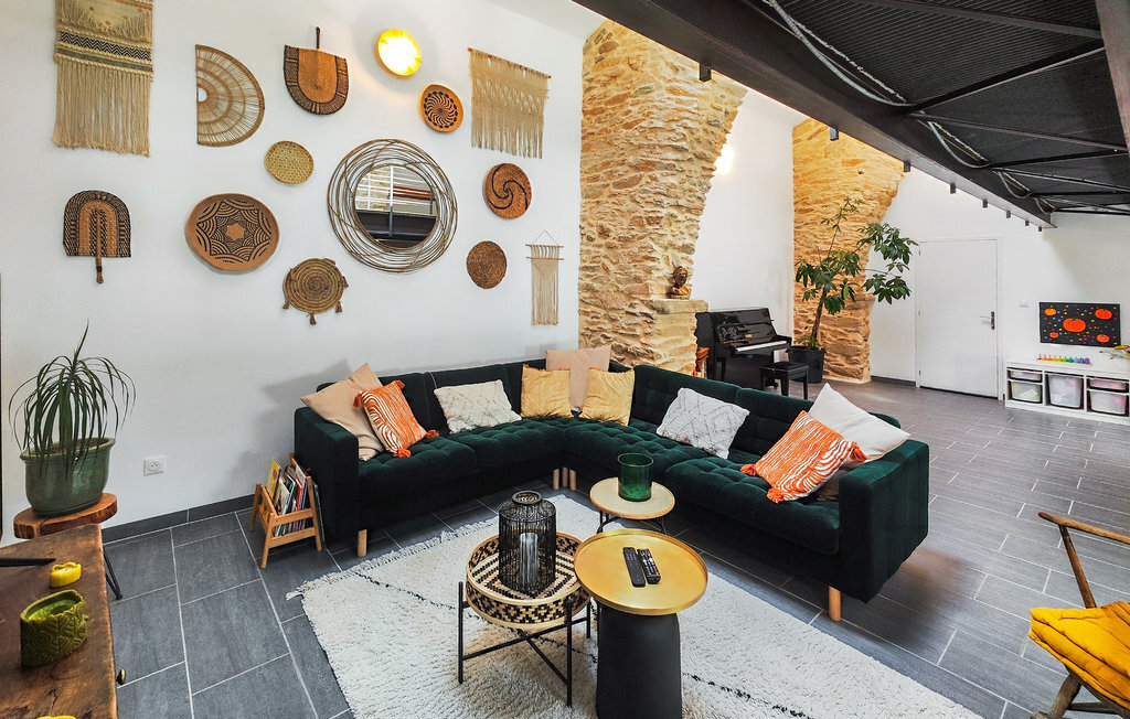 Maison pierre 8 pers. avec piscine chauffée à Pardailhan - Photo 17