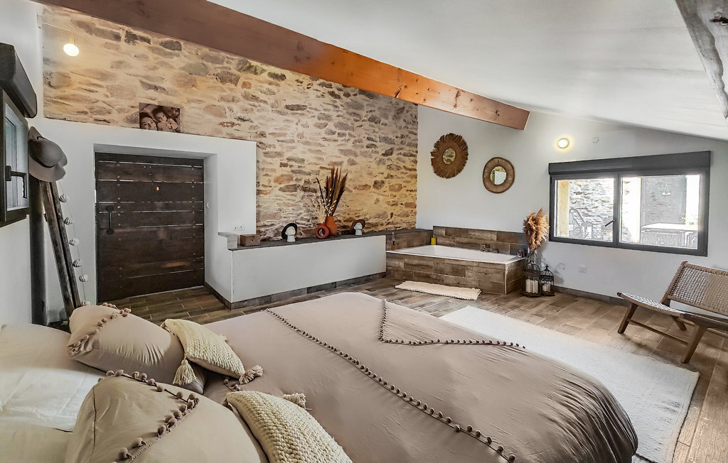 Maison pierre 8 pers. avec piscine chauffée à Pardailhan - Photo 28