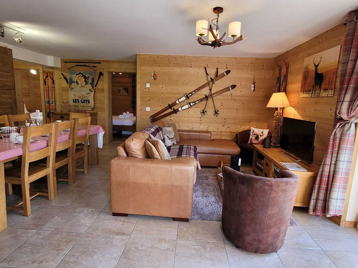 Appartement 8 pers Les Gets, vue domaine skiable - Photo 2