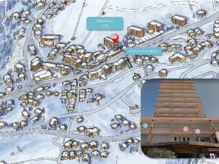 Appartement moderne avec balcon, wifi, accès pistes à Courchevel : photo 13