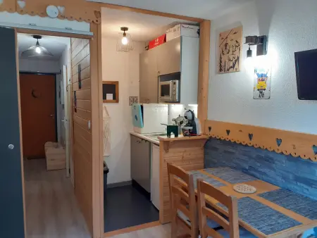 Location appartement à Valfréjus, Studio cosy 3 pers à Valfréjus, téléphérique à 20m, animaux admis