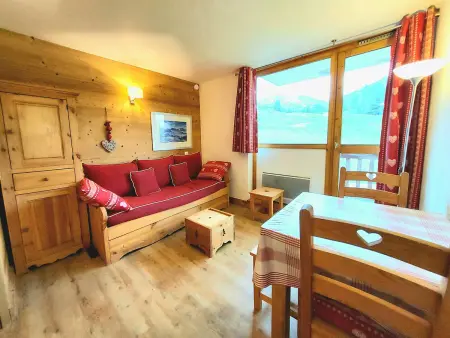 Studio-cabine 4 pers, balcon sud, pieds des pistes : photo 2