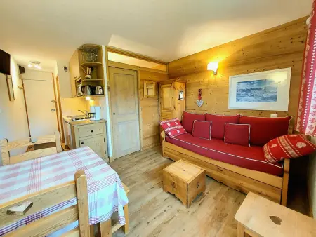 Studio-cabine 4 pers, balcon sud, pieds des pistes : photo 4