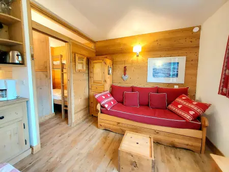 Studio-cabine 4 pers, balcon sud, pieds des pistes : photo 9