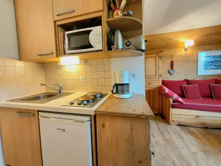 Studio-cabine 4 pers, balcon sud, pieds des pistes : photo 11