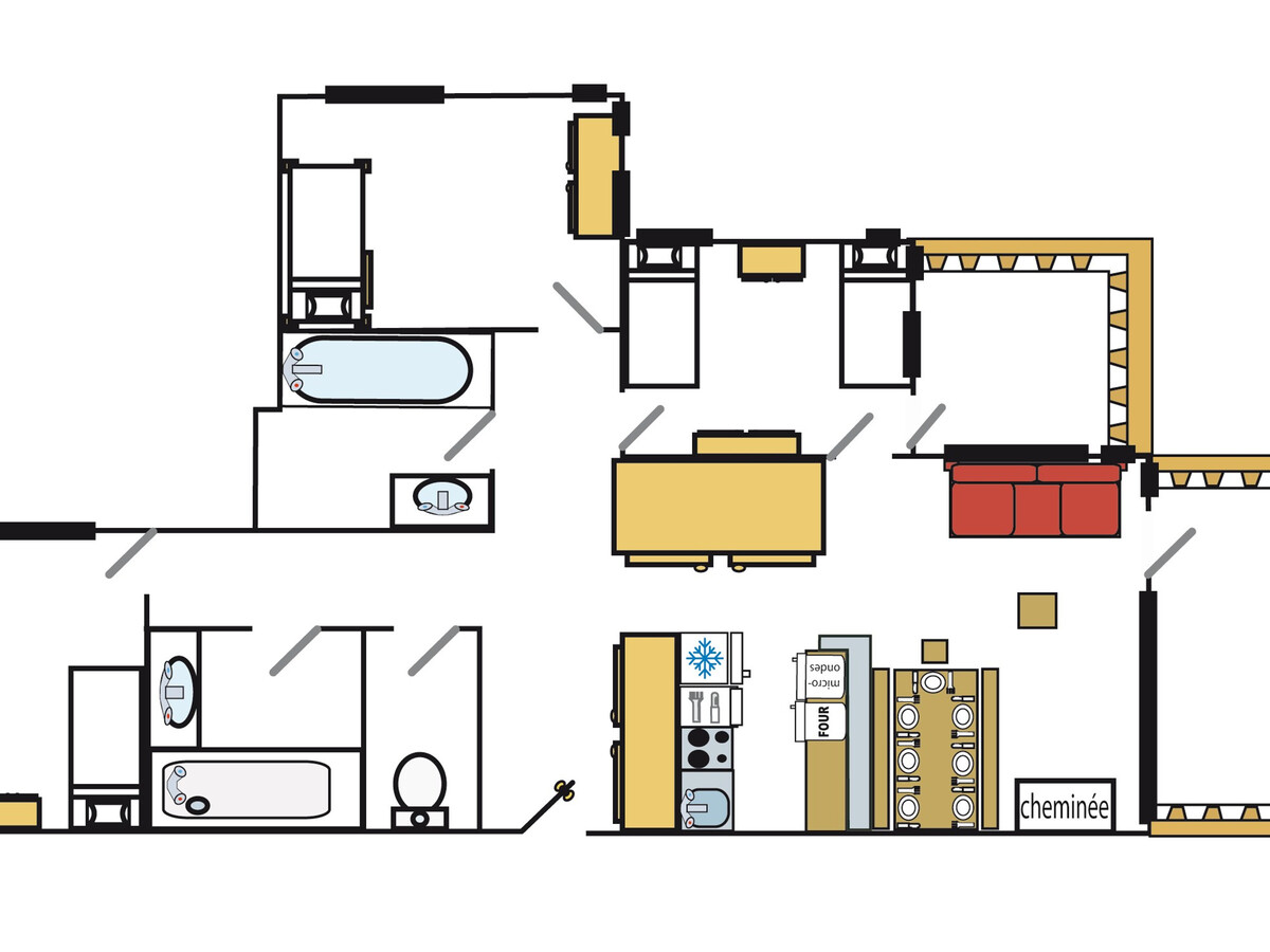 Appartement 7 pers., 3 chambres, centre Val-d'Isère - Photo 11