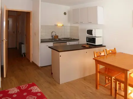Studio 4 pers. aux Orres, skis aux pieds et animaux admis : photo 3