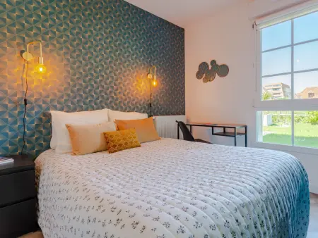 Appartement Nouvelle Vague à 220 m de la mer, Bénerville : photo 2