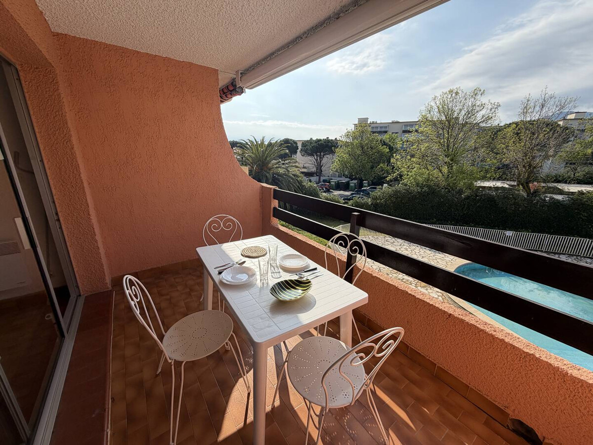T2 lumineux Argelès-sur-Mer, loggia sud, piscine et parking - Photo 1