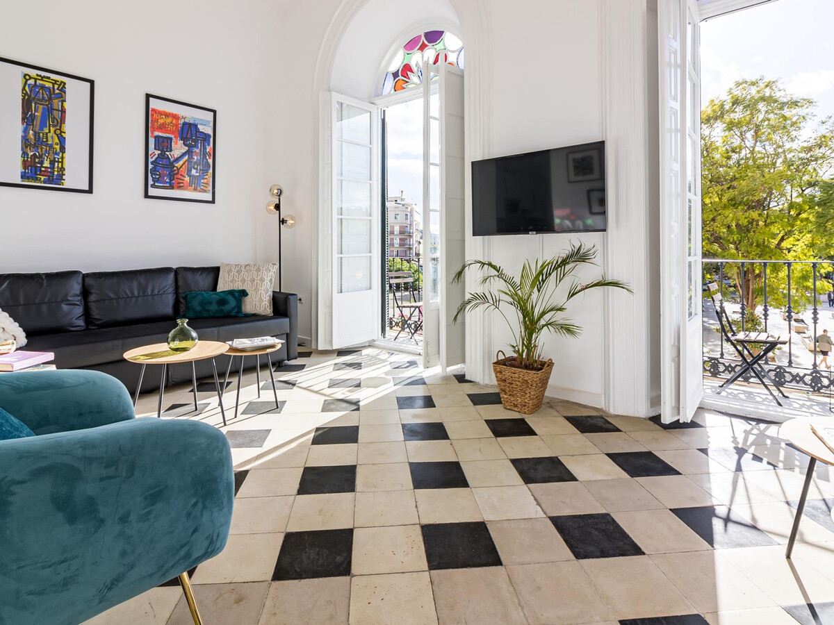 Appart 4 chambres centre Málaga, vue château mauresque - Photo 2