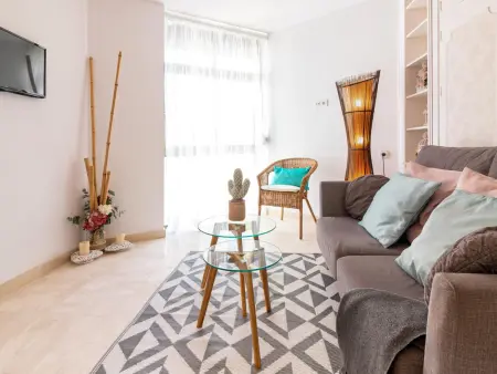 Appartement vue mer Malagueta, 2 chambres climatisé : photo 12