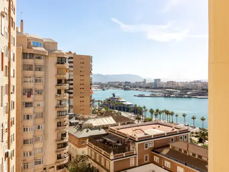 Appartement vue mer Malagueta, 2 chambres climatisé : photo 15