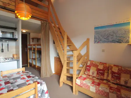 Location appartement à La Toussuire, Studio lumineux avec mezzanine pour 4 pers., La Toussuire