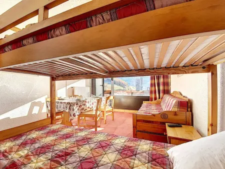 Studio lumineux avec balcon sud au pied des pistes, Les Menuires : photo 5