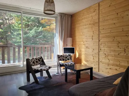 Location appartement à Pra Loup, Confortable 2 pièces avec balcon et WIFI à Pra-Loup