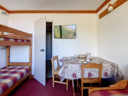 Studio ski aux pieds avec balcon, La Croisette à Les Menuires : photo 3